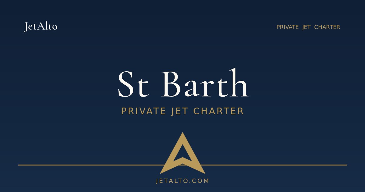St Barth private jet charter