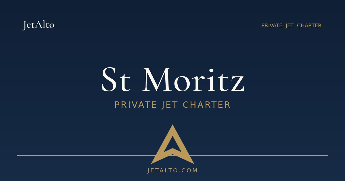 St Moritz private jet charter